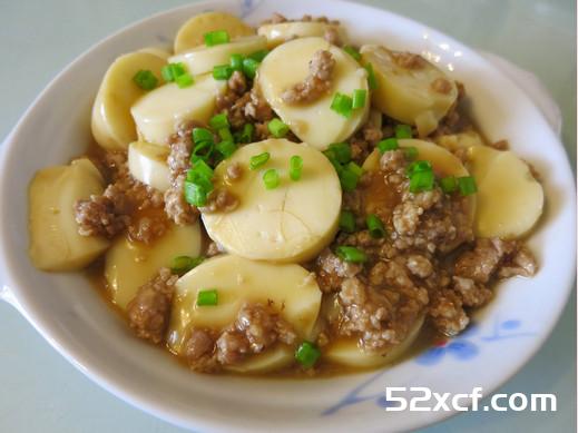 玉子豆腐烩肉碎的做法