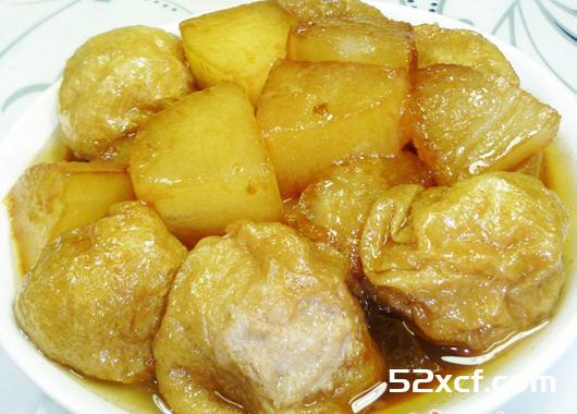 肉面筋烧冬瓜的做法