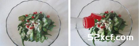 火腿拌秋葵的做法