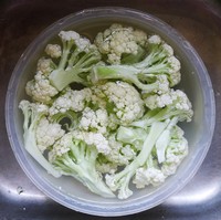 腊肉炒有机菜花