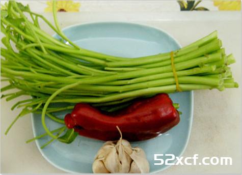 清炒空心菜梗的做法