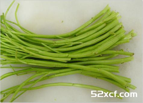 清炒空心菜梗的做法