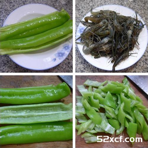 尖椒炒河虾的做法