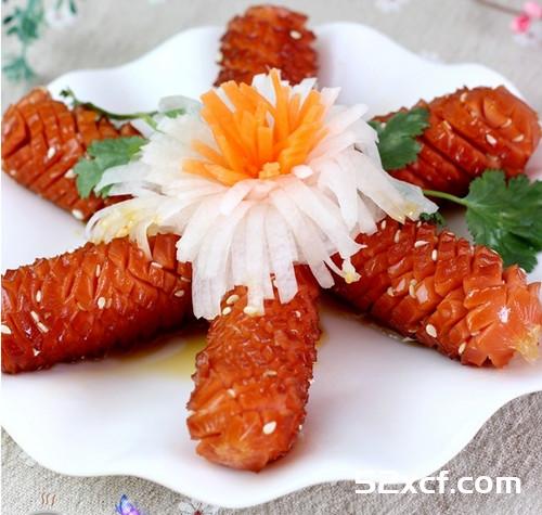 香煎脆皮肠的做法