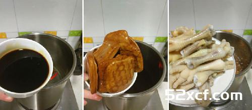 豆干卤鸡爪的做法