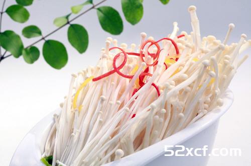 脂肪终的结者金针菇冰块加入菜中入味减脂