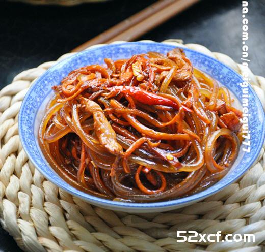 红萝卜炒粉条的做法