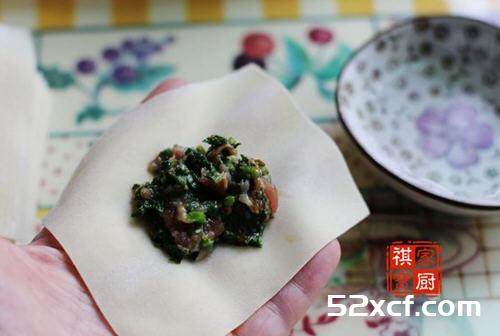 荠菜馄饨馅的做法