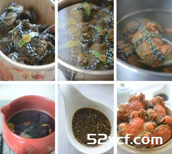 水煮大闸蟹的做法