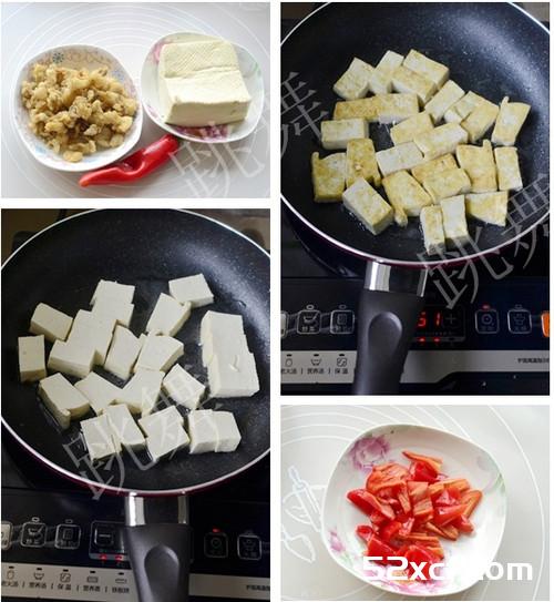 猪油渣烧豆腐的做法