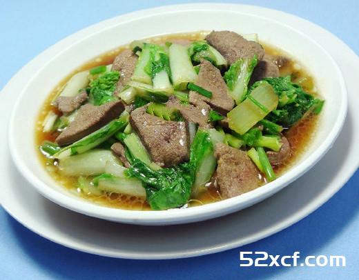 猪肝炒五号菜的做法