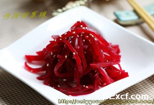 凉拌甜菜根的做法