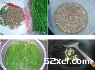 小乌贼炒韭菜的做法