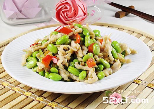肉丝炒青豆的做法