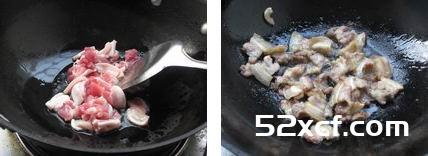 手撕包菜小炒肉的做法